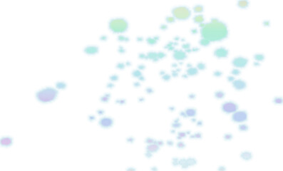 Pastel Bokeh Overlay PNG with Light Splatter Effect