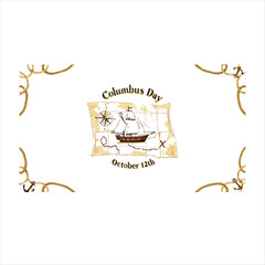 Columbus Day T-Shirt Design | American Heritage Graphic Tee for Columbus Day Celebration