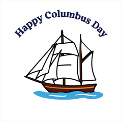 Columbus Day T-Shirt Design | American Heritage Graphic Tee for Columbus Day Celebration