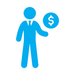 Business man with money