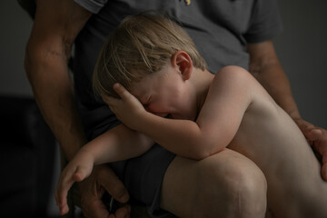 Portrait of Grandfather and Grandson in Soft Natural Light
