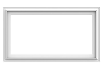 Picture frame. Landscape frame. 3D illustration.