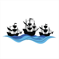 Columbus Day T-Shirt Design | American Heritage Graphic Tee for Columbus Day Celebration