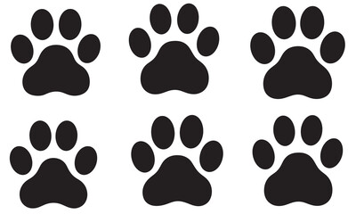 Fototapeta premium Whimsical Paw Print Pattern Playful Animal Track Designs for Creative Projects Pet Lovers and Veterinary Themes