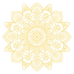 Round Mandala Design Vector