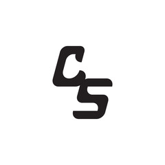 Initial Bold Logo Unique minimalist overlaping LS Monogram Simple Design Alphabet