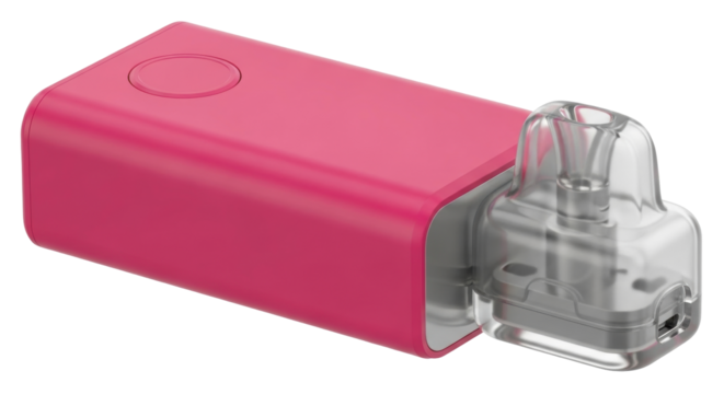 Isolated vaping device, modern e-cigarette, personal vaporizer, alternative to smoking