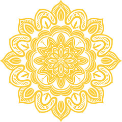 Round Mandala Design Vector