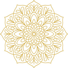 Round Mandala Design Vector
