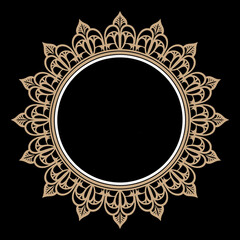 Round Mandala Design Vector