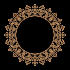 Round Mandala Design Vector