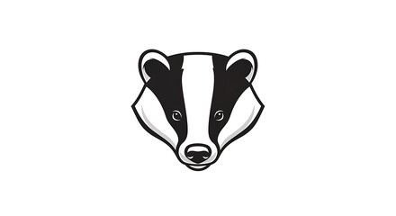 Badger head graphic
