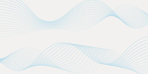 Top background with wavy blue lines on a white background. The blue lines create a flowing, textured pattern on the white surface. Minimal abstract gradient wavy line modern