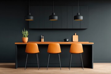 Modern kitchen interior design contemporary home photography minimalist environment wide angle aesthetic appeal