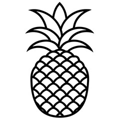 Obraz premium Pineapple Fruit Vector Pack