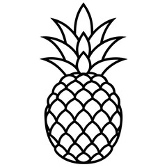 Obraz premium Pineapple Fruit Vector Pack