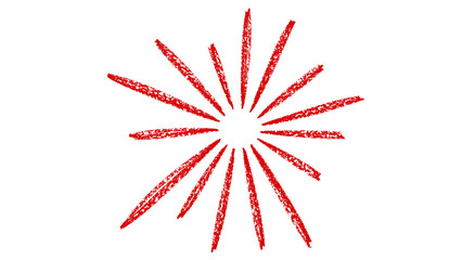 Crayon drawing star doodle element