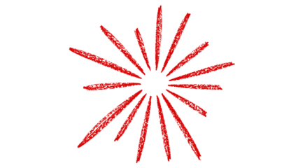 Crayon drawing star doodle element