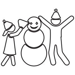 Snowman Outline