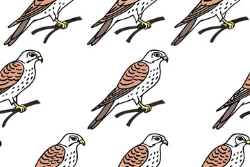 seamless pattern with birds