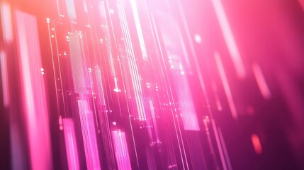 Abstract Data Visualization in 3D Style with Glowing Elements