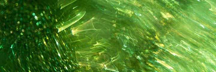 abstract green blurred background, web banner