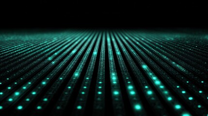 Abstract Digital Data Flow in Futuristic Cyber Space