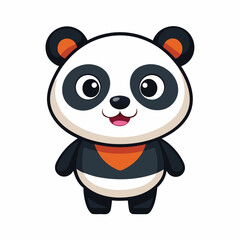 Cute Cartoon baby panda illustration