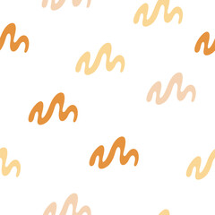 Obraz premium Abstract seamless pattern, organic forms, spots. Pastel simple modern design. Minimalist background