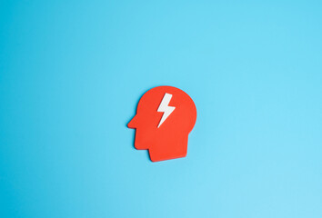 Stress and burnout. Acute reactions, panic attacks. Impulsivity and irritability. Concept for mental health, workplace pressure, psychology, personal resilience, and emotional well-being.