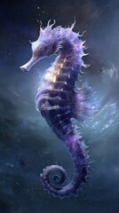 Cosmic Seahorse In Nebula