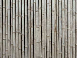 Bamboo Wall Texture, Natural Whitewashed Bamboo Fence Wall Background Texture