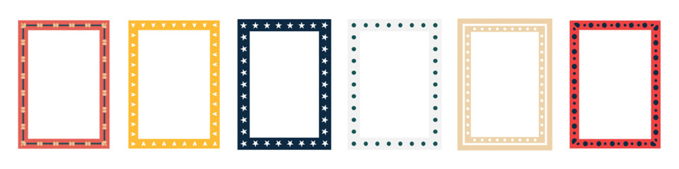 doodle border. decoration, print, baby fabric, wallpaper, textile design. Contemporary vector illustration
