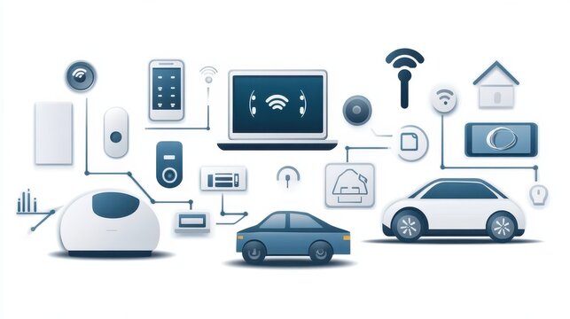 Connected smart cars communicating with internet based systems