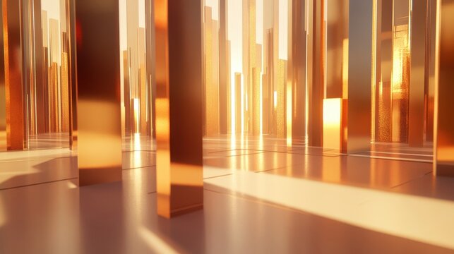 Abstract 3D architecture with virtual server environment
