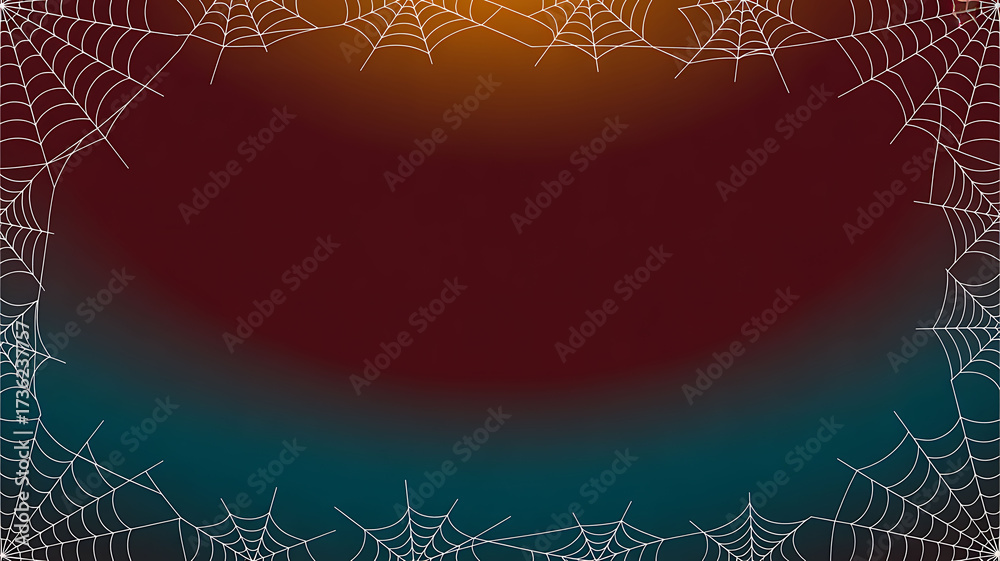 Wall mural abstract circular gradient background with intricate geometric web pattern overlay