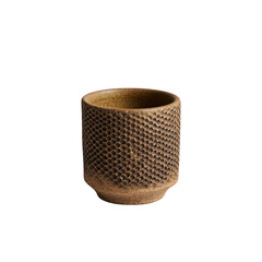 Earthenware Small Cup with Textured Surface