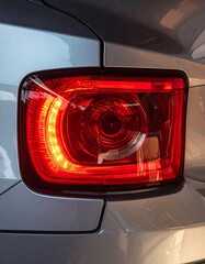 Close-up of a car taillight