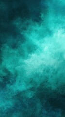 Fototapeta premium Stunning photo of abstract turquoise watercolor background with dark blue shades and texture.