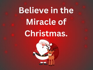 Miracle of Christmas Quote Poster
Inspirational red holiday background with elegant white text, gift boxes and Christmas tree, capturing the true spirit of Christmas miracles.