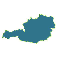 Obraz premium map of austria