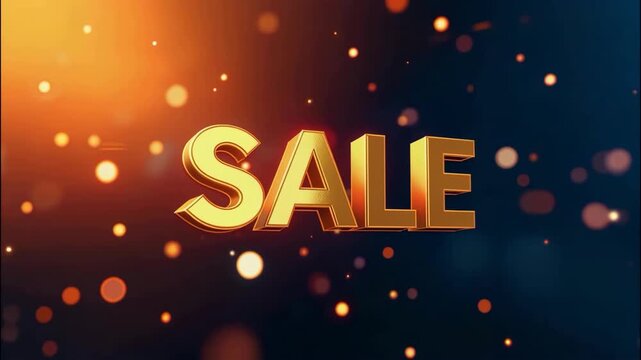 bundle pack of Sale banner on blurry background with golden effect.