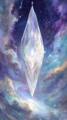 Glowing Crystal Structure in Cosmic Landscape