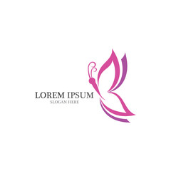 Obraz premium Beauty Butterfly icon design