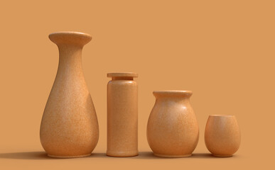 3D CONTAINERS IN MANY SHAPES - LARGE, MEDIUM AND SMALL