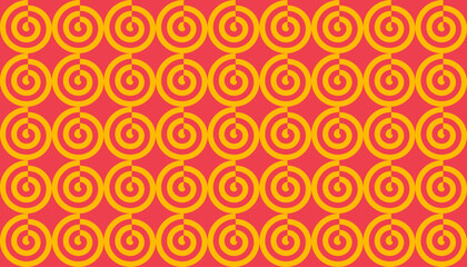 abstract seamless pattern with spiral yellow 