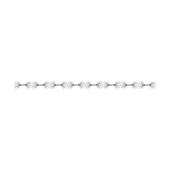 Flower border horizontal floral line decorative pattern frame illustration