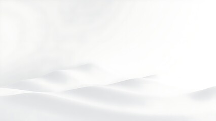Fototapeta premium Ultra-minimalist white abstract surface with concave shapes, glowing softly in a futuristic design.