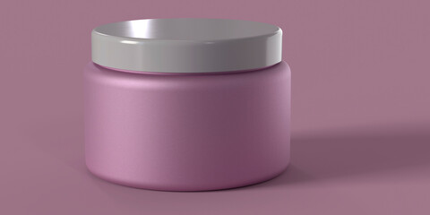 BOTTLE ON ISOLATED BACKGROUND - MODERN, MINIMALIST - CREAM - COSMETICS - INGREDIENTS