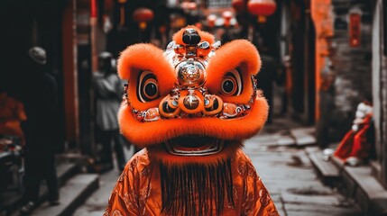 Lion Dance, Festival, China, Street, Celebration, Parade, Culture, Tradition, Performance, Asian